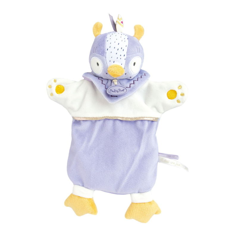  - handpuppet tipioux - purple owl 